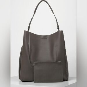 AllSaints Pearl Hobo Bag Tote Shoulder + Leather Internal Zip Bag Gorgeous
